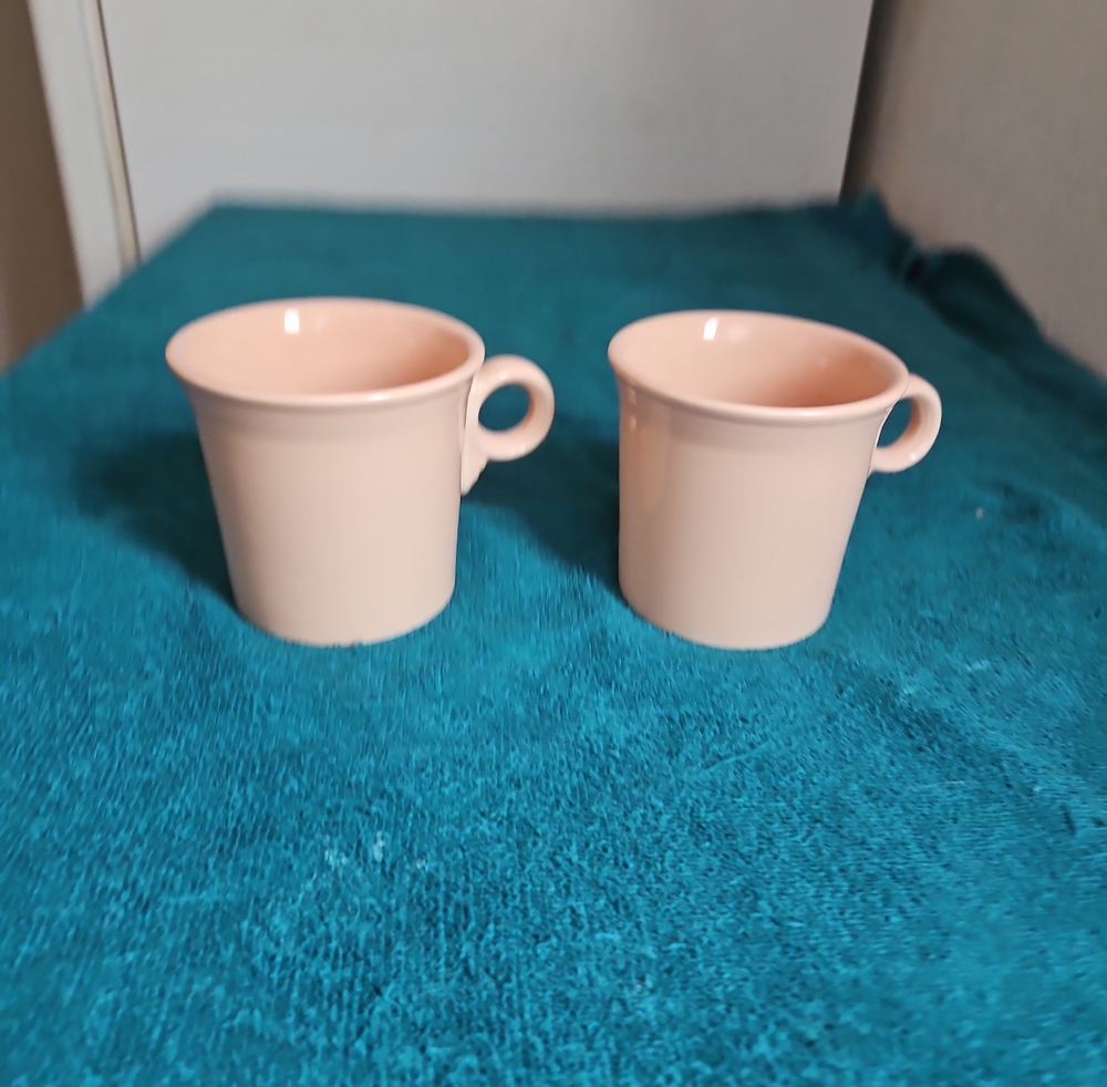 Fiesta Mugs In Apricot  - Set of 2